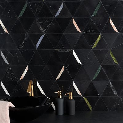 WUNDER NERO GEM - NERO MARQUINA WITH MULTICOLOR LINES