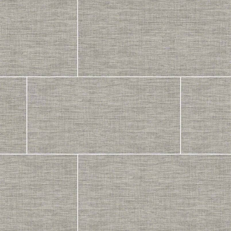 TEKTILE LINEART GRAY 12X24 MATTE