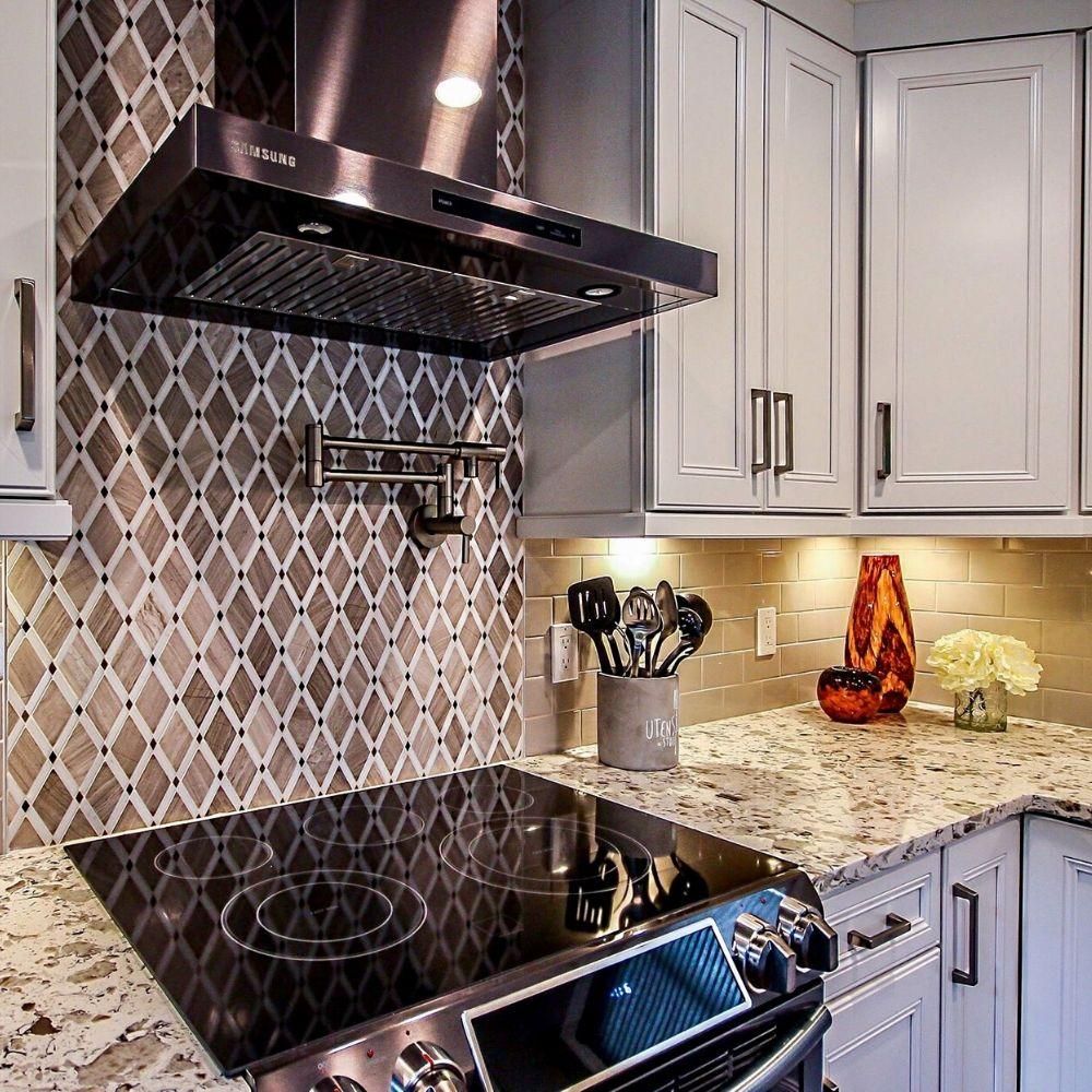 Diamante 2"x2" Athens Grey Marble Polished Mosaic