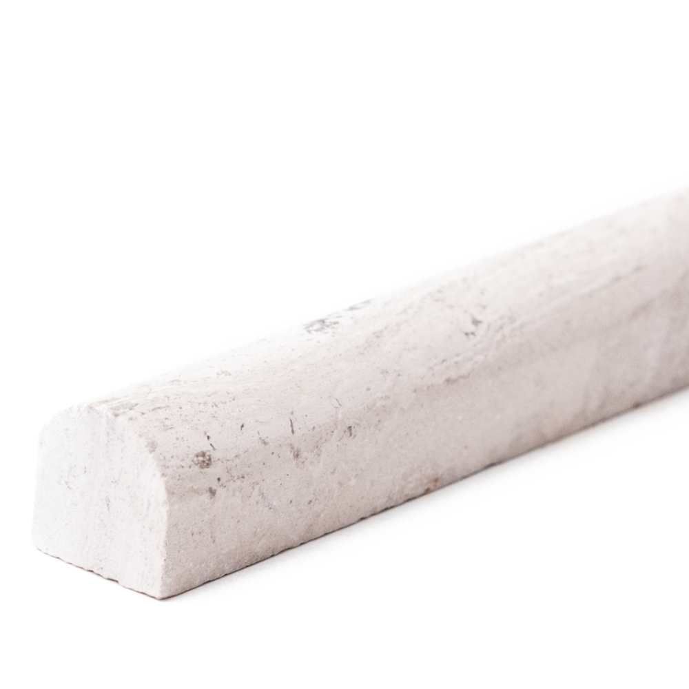 Marble .5"x12" Wooden White Marble Honed Pencil