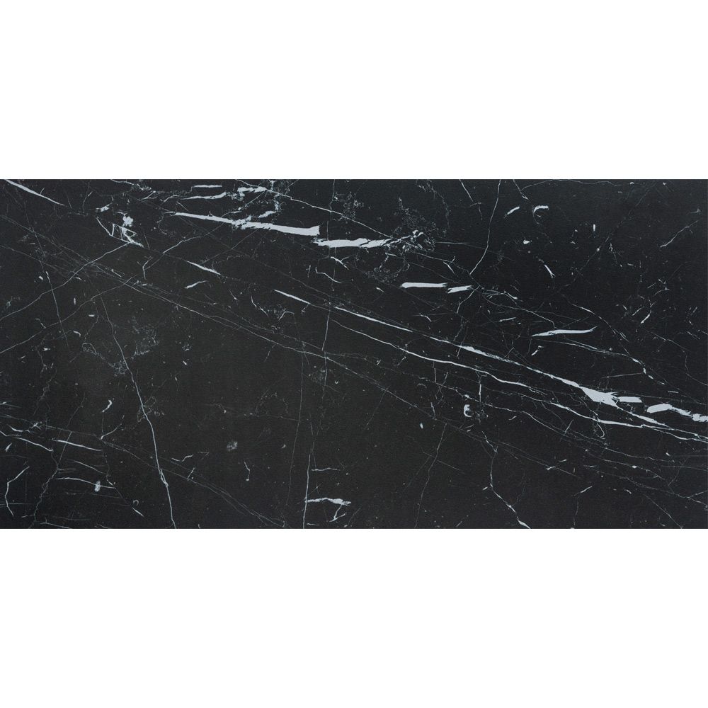 Prexious Silk 12"x24" Nero Marquinia Porcelain Matte Tile