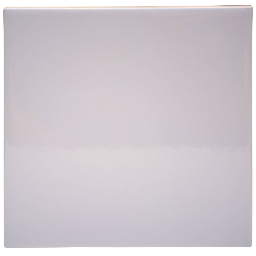 Retro BG Ice 6"x6" Bright White Ice Ceramic Glossy Tile