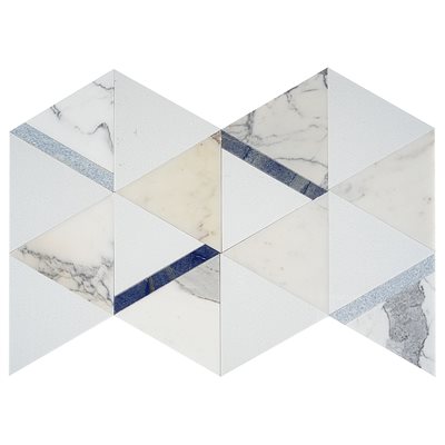 WUNDER 2.0 CALACATTA AZU L- CRYSTAL TECH, CALACATTA WITH BLUE LINES