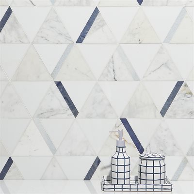 WUNDER 2.0 CALACATTA AZU L- CRYSTAL TECH, CALACATTA WITH BLUE LINES