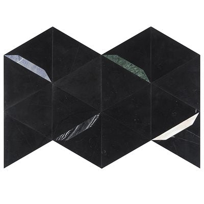 WUNDER NERO GEM - NERO MARQUINA WITH MULTICOLOR LINES