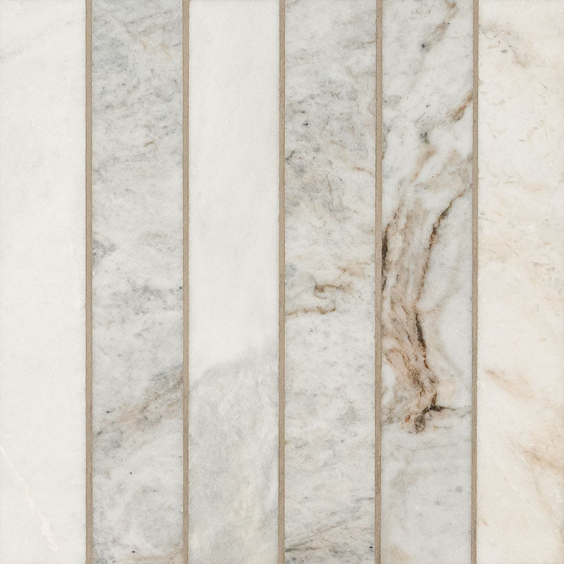 Arabescato Venato White 2x12 Stack Hon