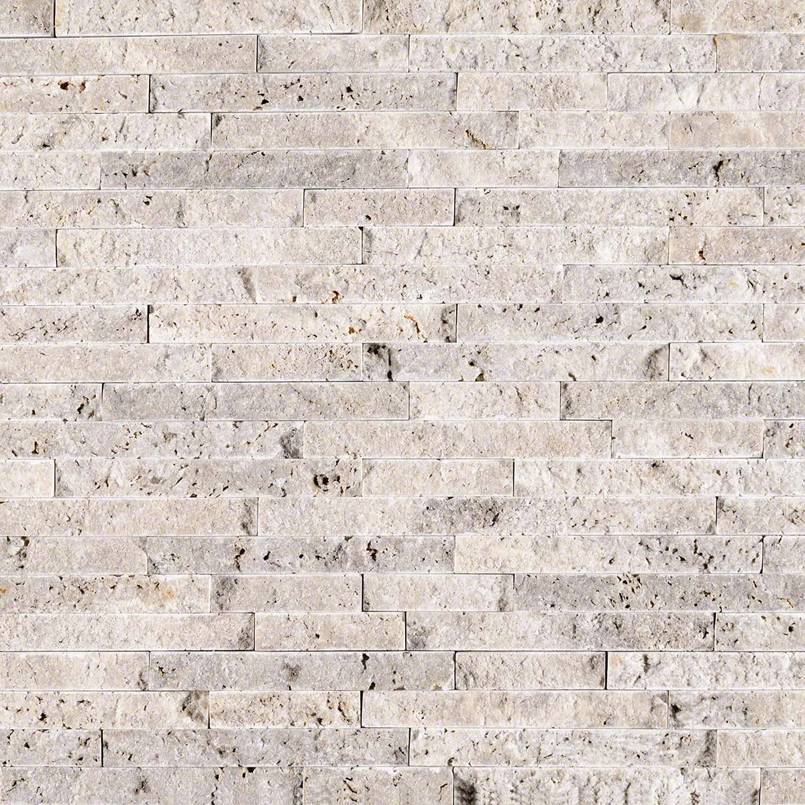 Silver Travertine Splitface Interlocking