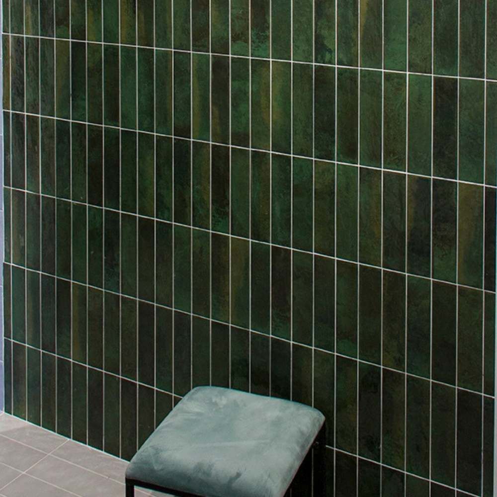 Brunei 3"x10" Verde Ceramic Glossy Tile