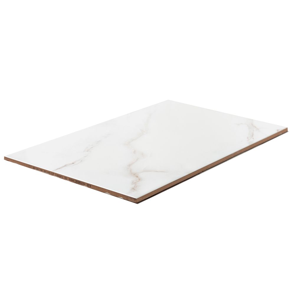 Calacatta 4"x13" White Ceramic Glossy Tile