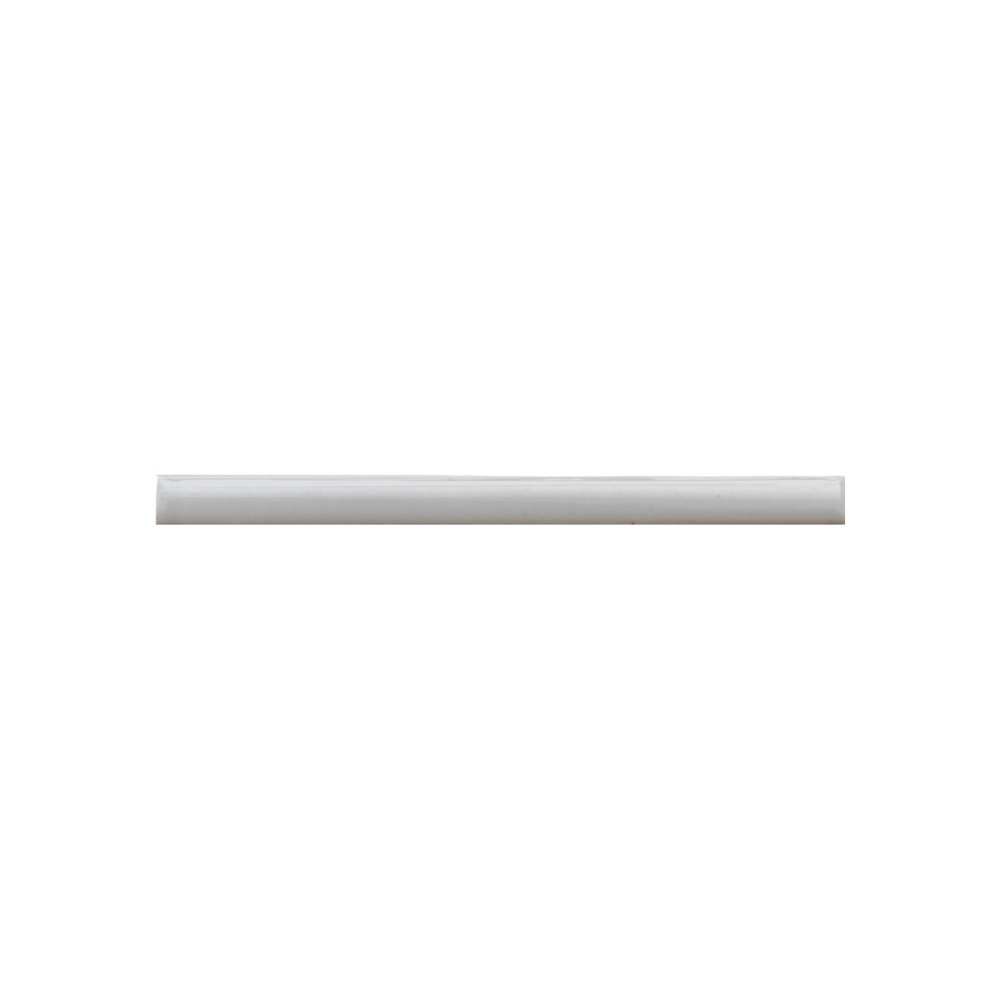 Greenwich .5x6 Acciaio Ceramic Glossy Bullnose