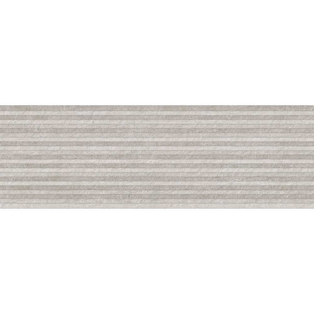 Materia 12"x40" Gris Relief Ceramic Matte Tile