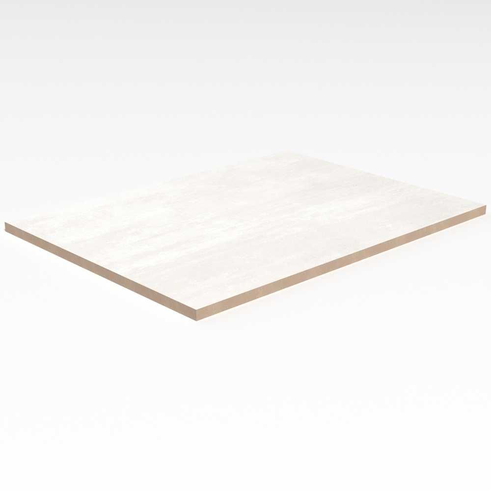 Ocean 10"x13" White Ceramic Matte Tile