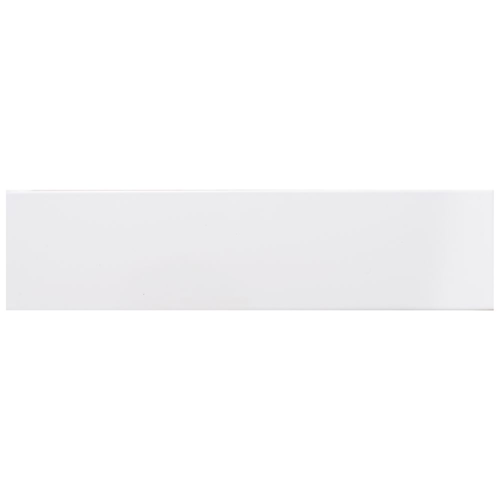 Simply Brilliant 4"x16" White Ceramic Glossy Tile