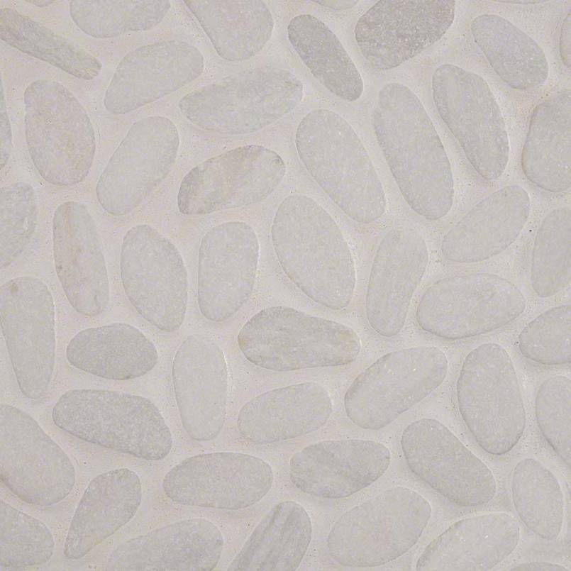White Pebbles Tumbled 10mm